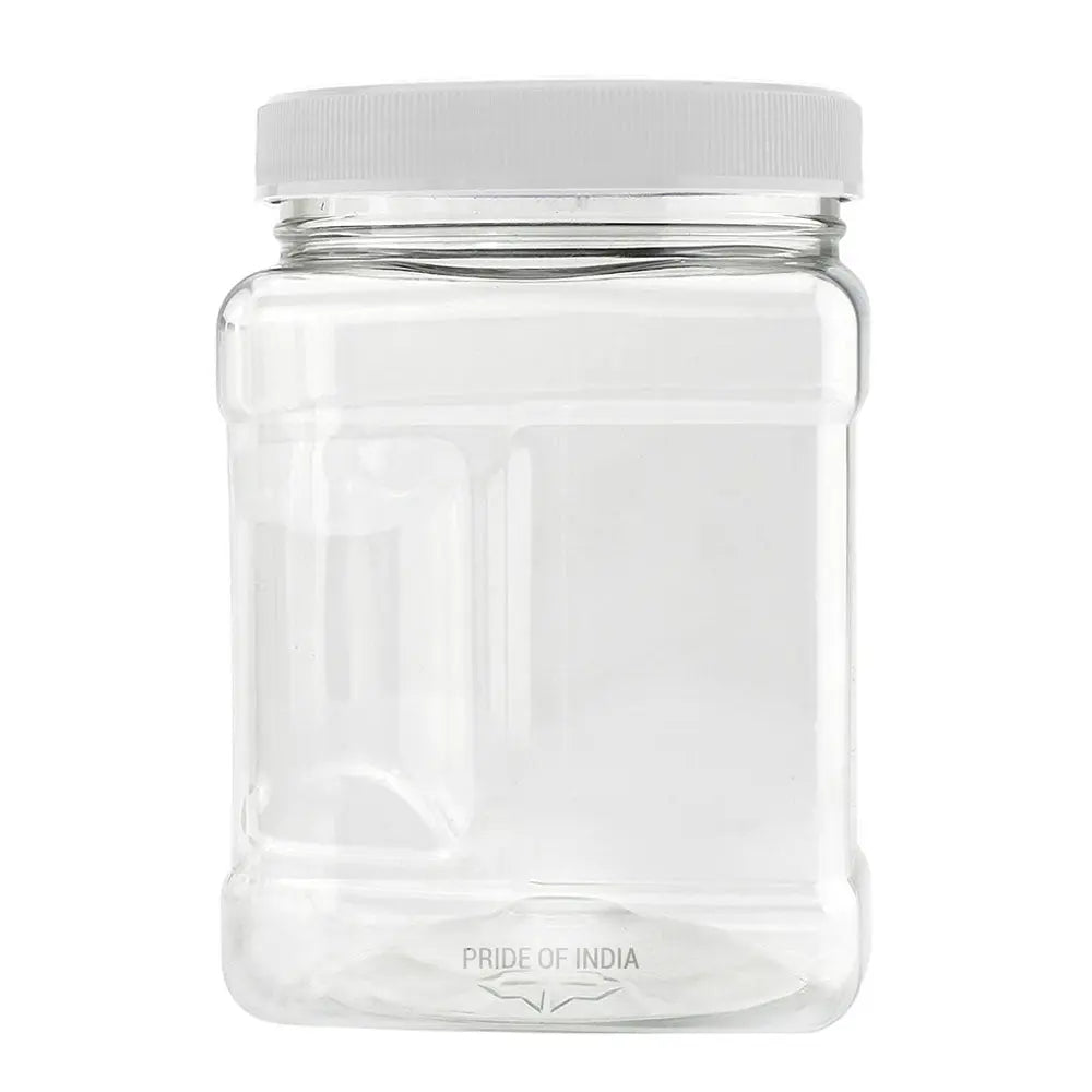 Clear PET Plastic Grip Dry/Liquid Food Storage Jars w/ Caps (Food Grade - BPA Free) WooF WooF MeoW MeoW