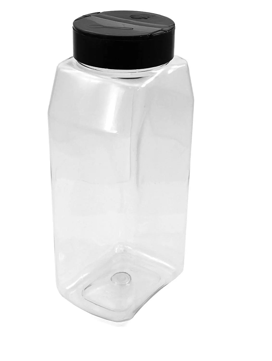 Clear PET Plastic Grip Dry/Liquid Food Storage Jars w/ Caps (Food Grade - BPA Free) WooF WooF MeoW MeoW