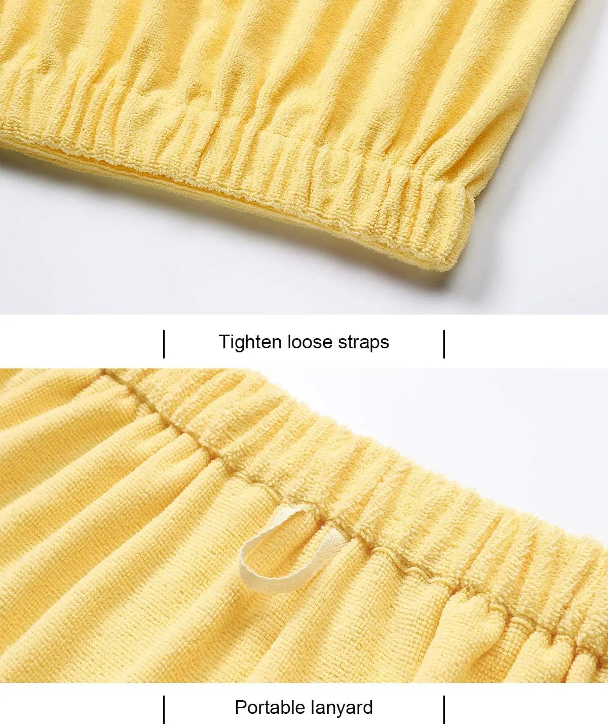 Women'S Spa Wrap & Hair Towel Body Wrap Adjustable Closure Bathrobe