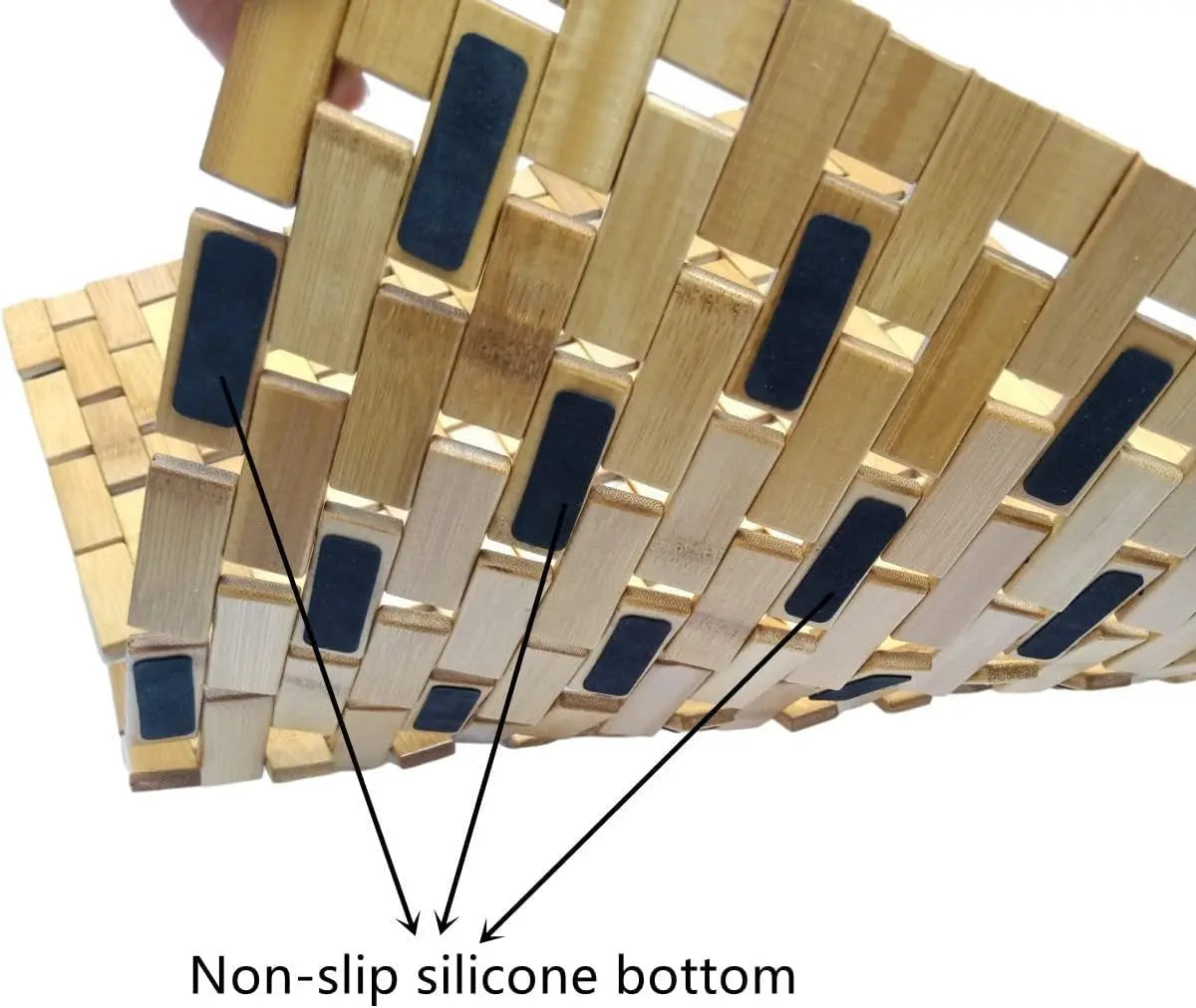 Bath Mat Rayon Derived from Bamboo 15.7X 23.6 Inches, Non Slip and Foldable Floor Shower Bath Mat for Bathroom, Bathtub, Shower, Sauna, Hot Tub