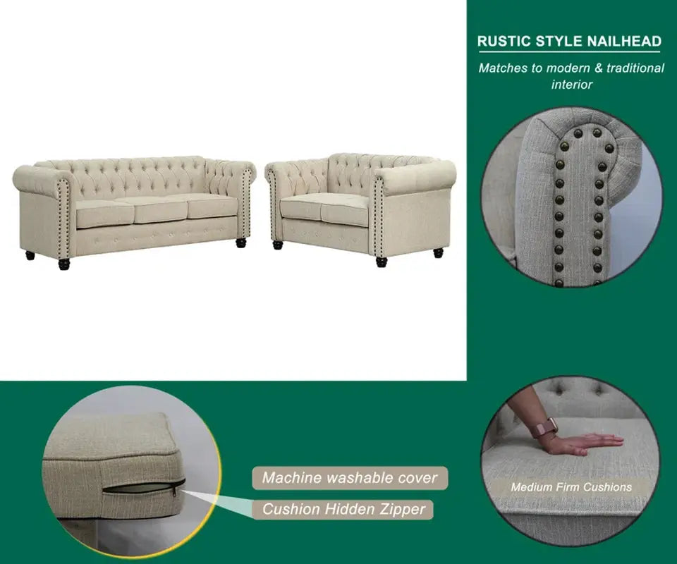 Bosworth Cheadle 2 - Piece Living Room Set