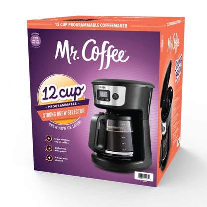 Brew Your Perfect Cup Every Time with Our Programmable 12-Cup Coffee Maker in Sleek Black! ☕️✨