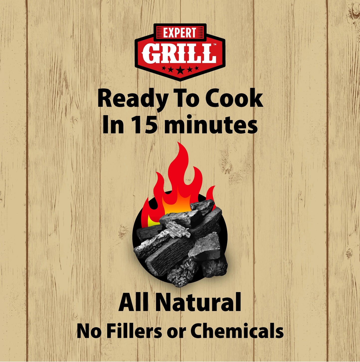 Get Your Grill Game On with Our 8 Lbs All-Natural Lump Charcoal! 🔥🌿