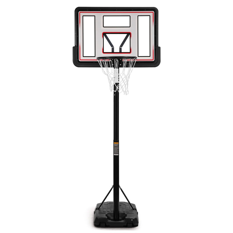 44" Basketball Hoop Adjustable Height 6.56'-10' Goal Durable Outdoor Portable Basketball System(Teens/Adults)