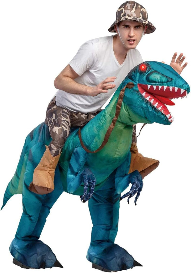 Get Ready to Roar! 🦖 Inflatable Dinosaur Costume for Epic Adult Halloween Fun! Perfect for Parties & Cosplay! 🎉👻