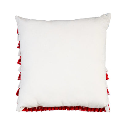 American Flag Pleated Square Pillow, 16" EG Collective