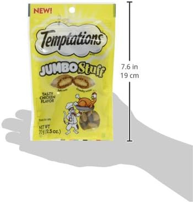 Paw-some Pouch of Purr-fectly Crunchy & Soft Chicken Nibbles for Feline Foodies, 2.5 Oz. of Happiness (Pack of 12)