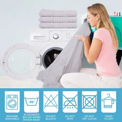 Snuggle Your Little One with Our Soft Muslin Baby Bath Towels - 3 Pack in Cozy Grey! 🛁💖✨