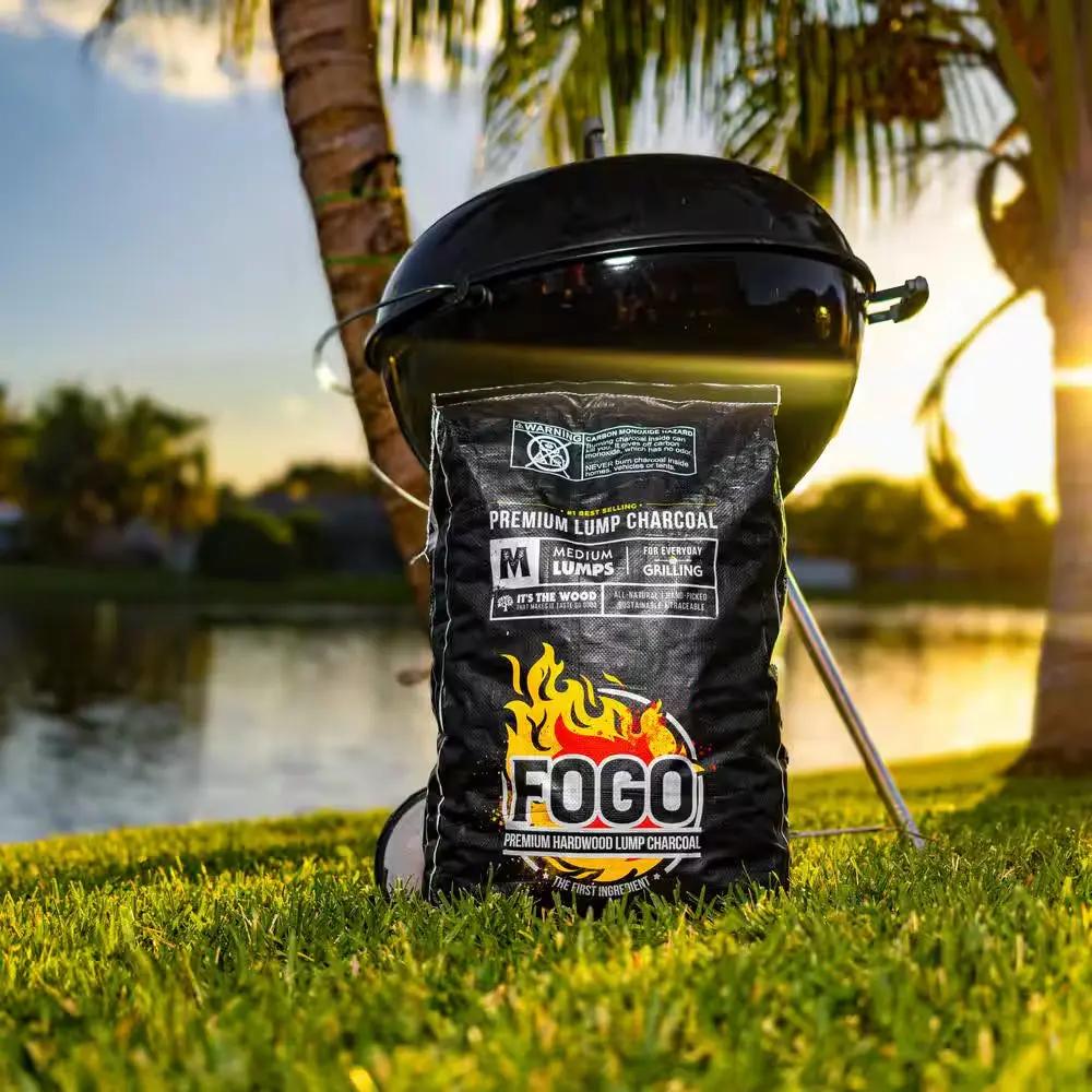 Get Grilling with Our 2-Pack of 17.6 Lbs Premium Wood Lump Charcoal! 🔥🌟