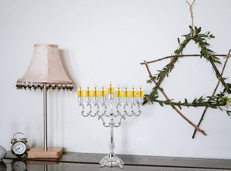 Chanukah Menorah Oil Glass Cups - Glass Oil Insert Cups for Menorahs -