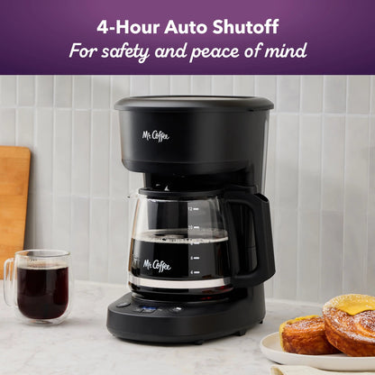 Brew Your Perfect Cup Every Time with Our Programmable 12-Cup Coffee Maker in Sleek Black! ☕️✨