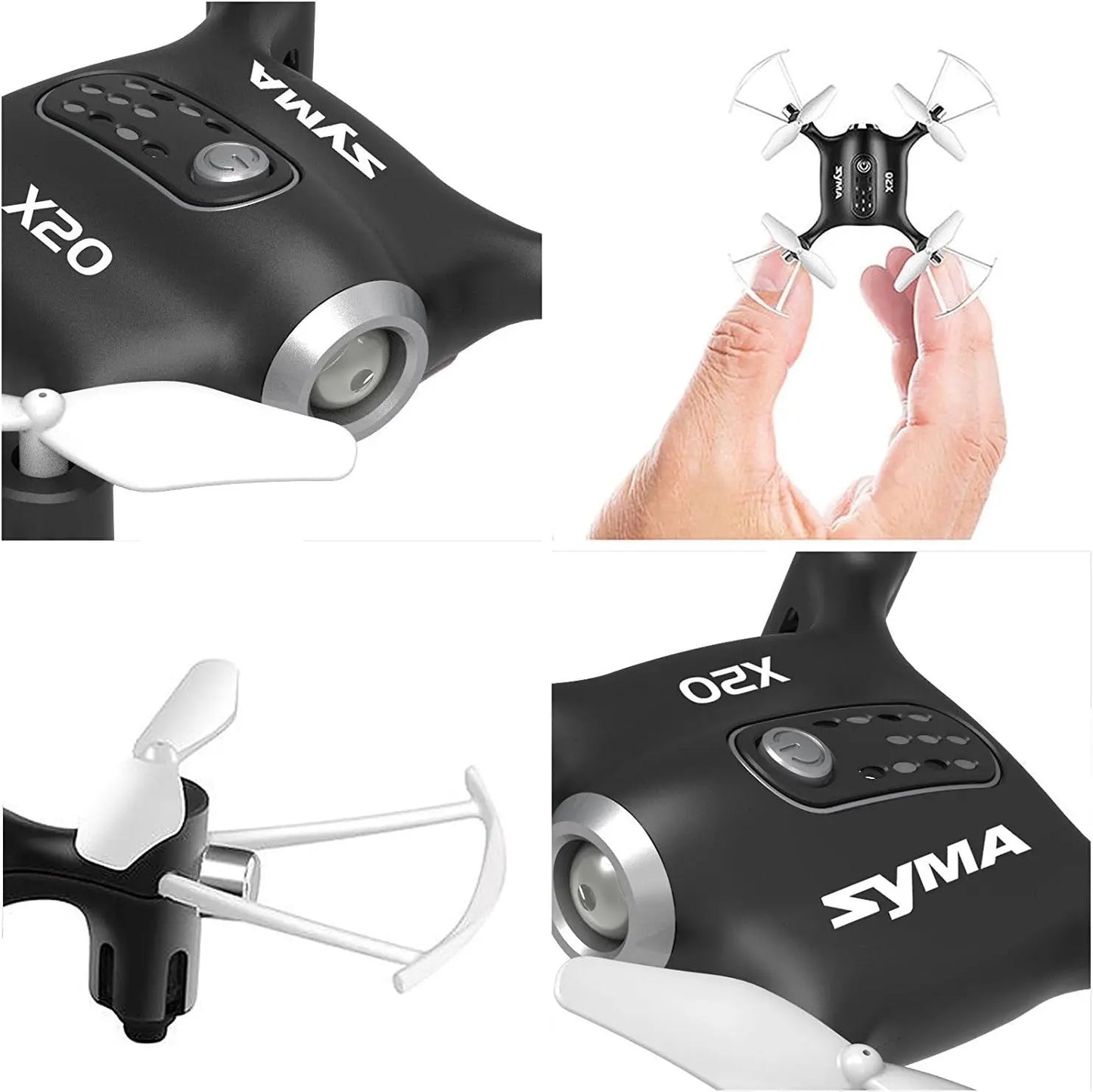 X20 Mini Drone for Kids and Beginners RC Nano Quadcopter with Auto Hovering 3D Flip(Black)
