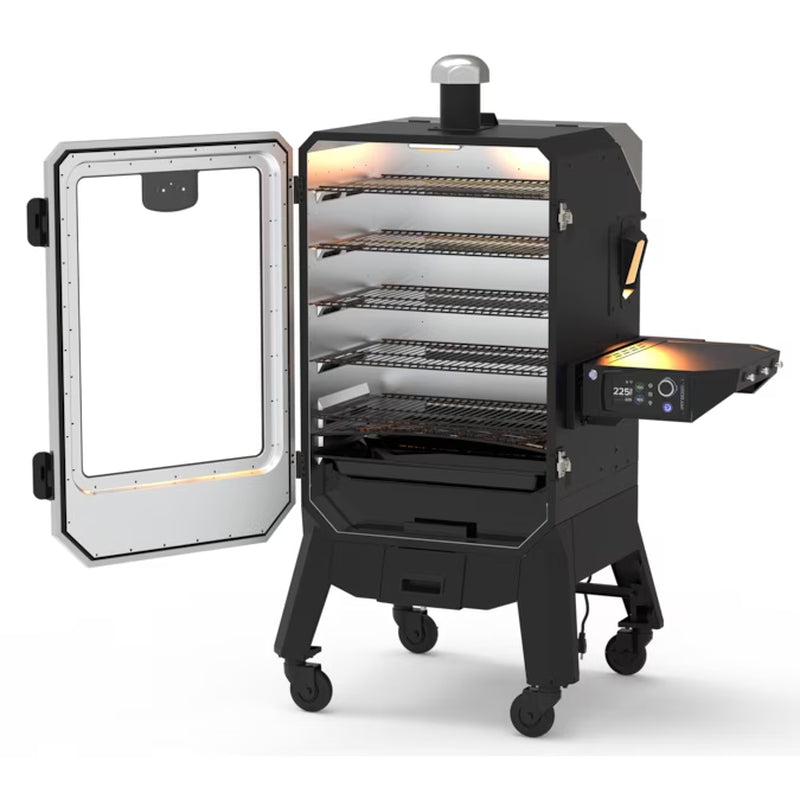 6 Series Pro Elite Stainless Steel Pellet Smoker - 1529 Sq. in. Cooking Space