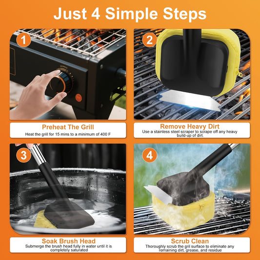 3in1 Grilling Brush And Scraper