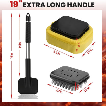 3in1 Grilling Brush And Scraper