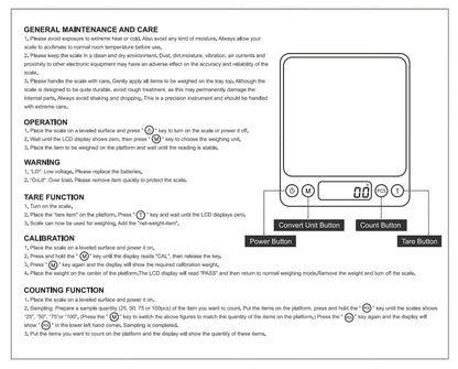 Food Scale with Grams and Oz, Multifunction Kitchen Scale for Food - Small Kitchen Appliances