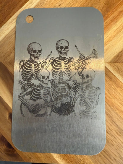 High-quality Double-sided Titanium Steel Cutting Board - Engraveable O3D