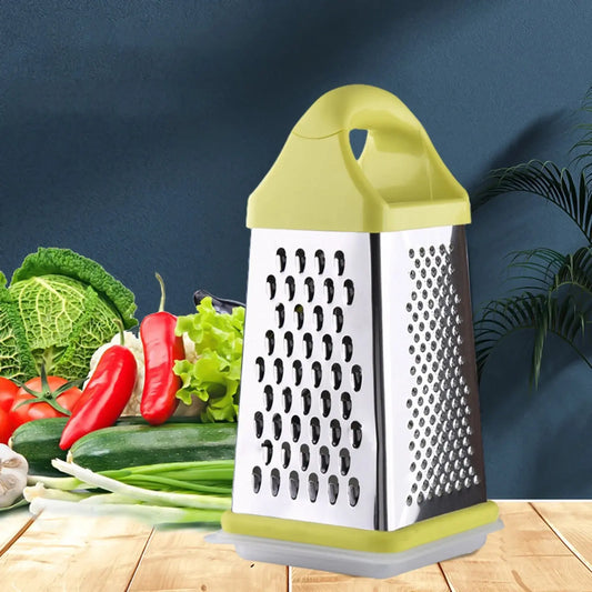 Vegetables Slicers Stainless Steel Perfect Box Grater for Cheese Vegetables Ginger Dishwasher Safe Cheese Grater Box Grater for Cheese Stainless Steel