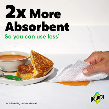 Bounty Paper Towels Select-A-Size, White, 4 Triple Rolls