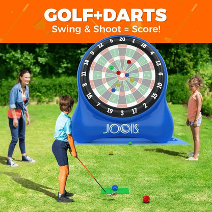 Get Ready for Fun! 🎉🏌️‍♂️ 6.5Ft Inflatable Golf Dart Board - 20+ Games Included! Perfect for Family Parties & Backyard Fun! 🏡🎯