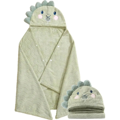 Baby Bath Towel with Hood, Ultra Soft Absorbent Blanket Gift for Infant, Newborn , 27.5X55 Inch