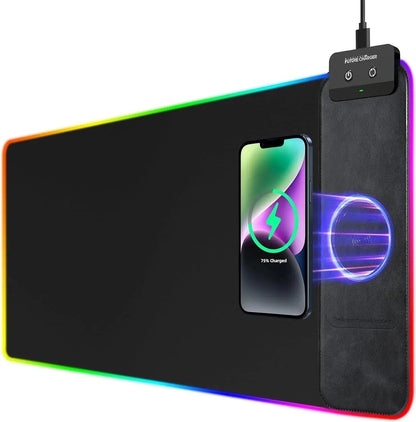 Mouse Pad of Power: The RGB Light Show that Charges Your Mouse While You Pretend to Work!