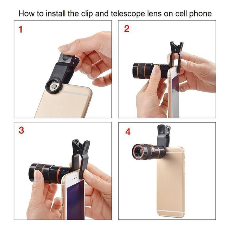 Get Closer to the Action with Our HD 8X Clip-On Zoom Lens for Your Phone! 📸✨