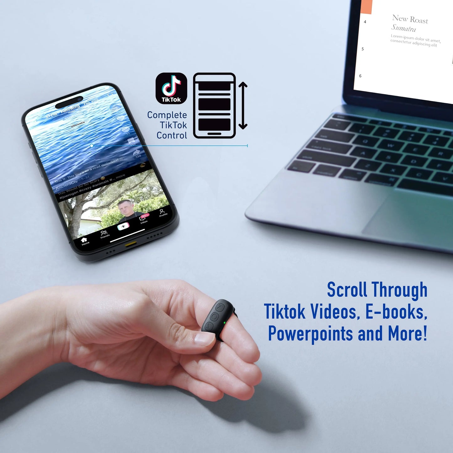 Smart Remote Ring: The Ultimate Bluetooth Controller for Effortless TikTok Experience