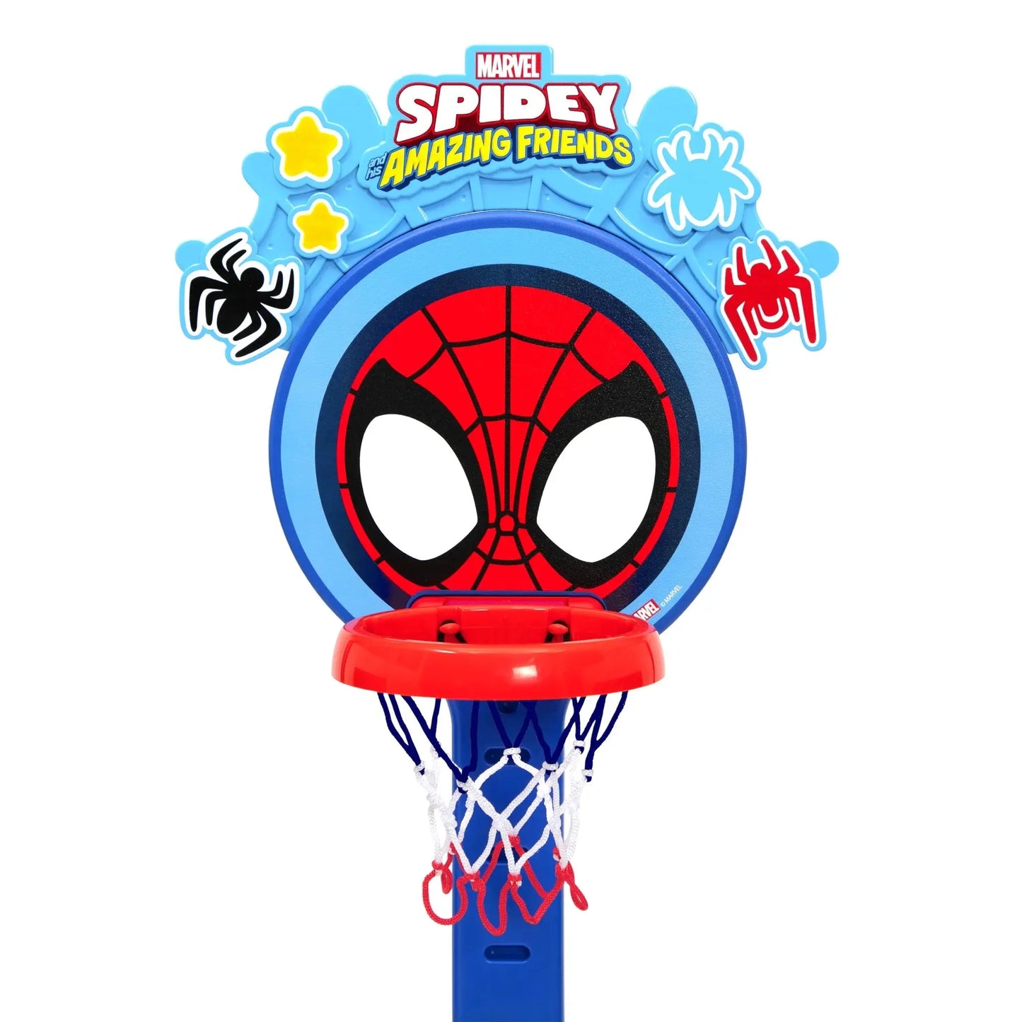 Spidey and His Amazing Friends Plastic Basketball Set by  – Includes Basketball Hoop, 1 Basketball and Ball Pump