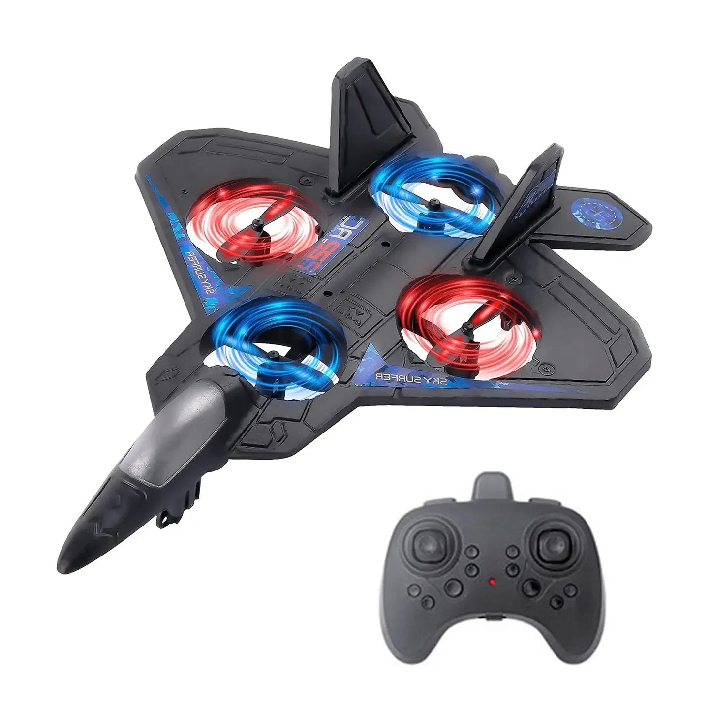 Remote Control Plane for Kids, RC Airplane Helicopter Toys for Boys, RC Jet Plane Drone for Kids Stunt RC Plane for Adults