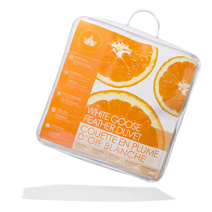 White Goose Feather Comforter - All Season - Queen