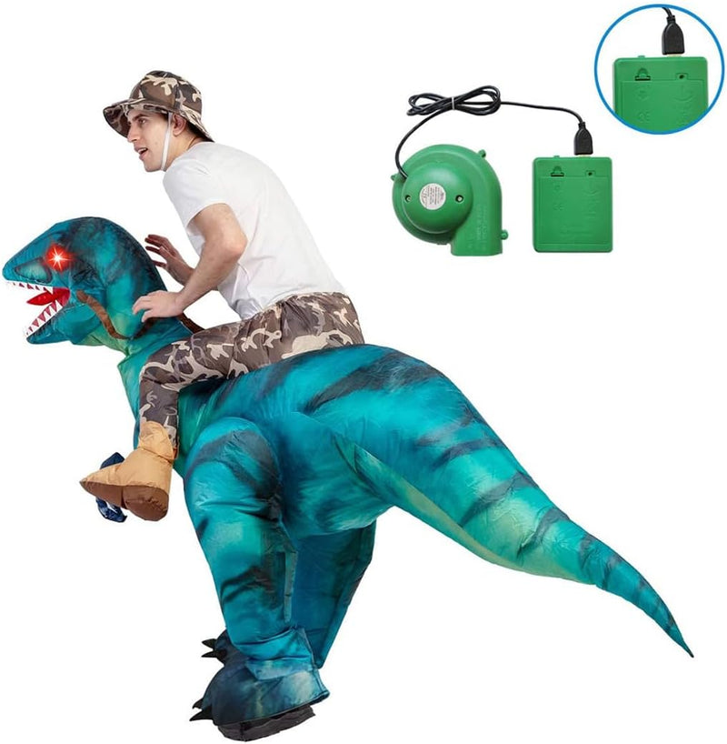Get Ready to Roar! 🦖 Inflatable Dinosaur Costume for Epic Adult Halloween Fun! Perfect for Parties & Cosplay! 🎉👻