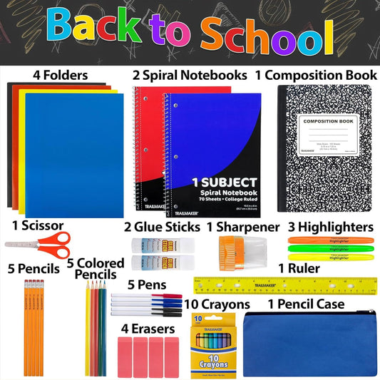 45 Piece Stationary Supply Kits