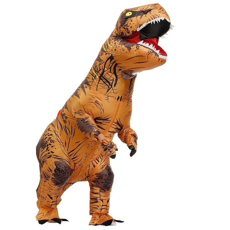 Get ready to roar this Halloween with the Doingart T-Rex Inflatable Dinosaur Costume for Adults! 🦖🎉 Perfect for a fun and memorable night! #HalloweenCostume #DinoFun
