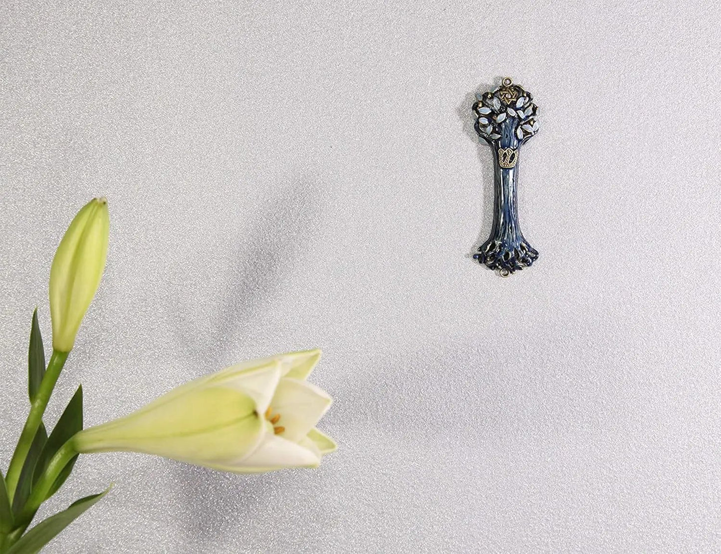 Elevate Your Space with Our Tree of Life Mezuzah Case – Perfect for Jewish Homes! 🌟💙 #BlessThisHouse #HomeDecor #JewishTradition