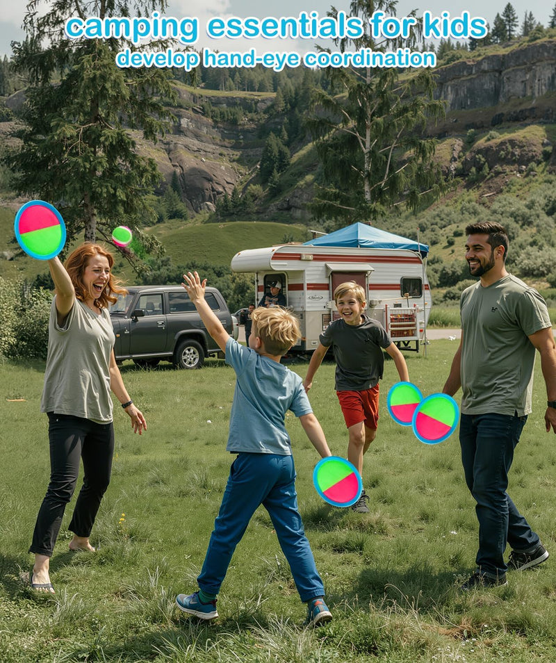 Toss and Catch Ball Set Beach Pool Toys for Kids Toddler Classic Outdoor Yard Camping Games Toys for 3 4 5 6 7 8 Year Old Boys Girls Birthday Gift