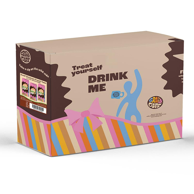 Indulge in Decaf Delight: French Toast Cinnamon Flavored Ground Coffee - 3 Count Value Pack (10 Oz Bags) for Hot or Iced Brewing