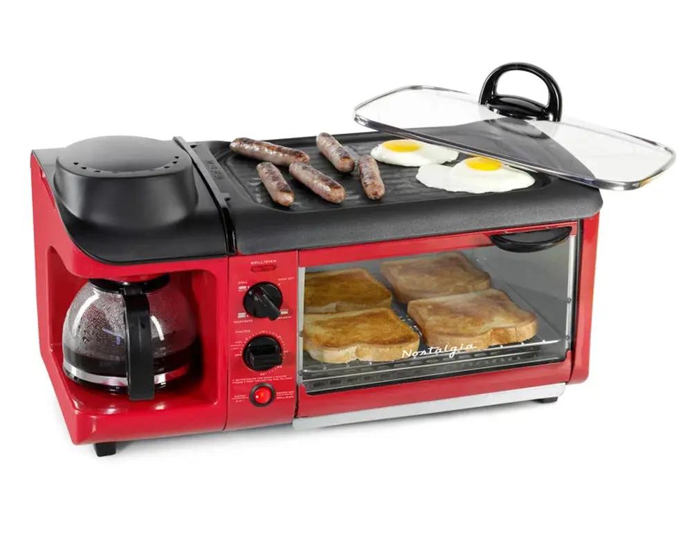 Upgrade your mornings with the Retro 3-In-1 Breakfast Station! ☕🍳🥪 Perfect for the whole family! #BreakfastGoals #RetroVibes
