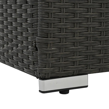 7 Piece Patio Furniture Sets Outdoor Sectional PE Rattan Outdoor Furniture Patio Conversation Set with Cushions and Glass Coffee Table, for Balcony Lawn and Garden, Gray