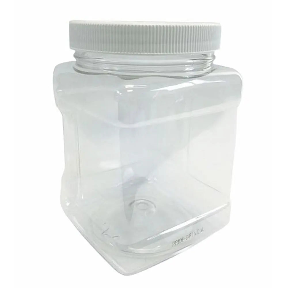 Clear PET Plastic Grip Dry/Liquid Food Storage Jars w/ Caps (Food Grade - BPA Free) WooF WooF MeoW MeoW