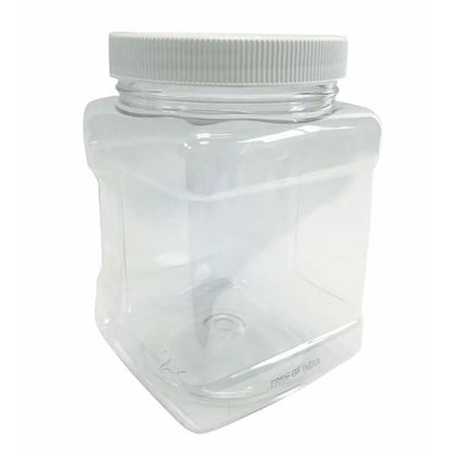 Clear PET Plastic Grip Dry/Liquid Food Storage Jars w/ Caps (Food Grade - BPA Free) WooF WooF MeoW MeoW