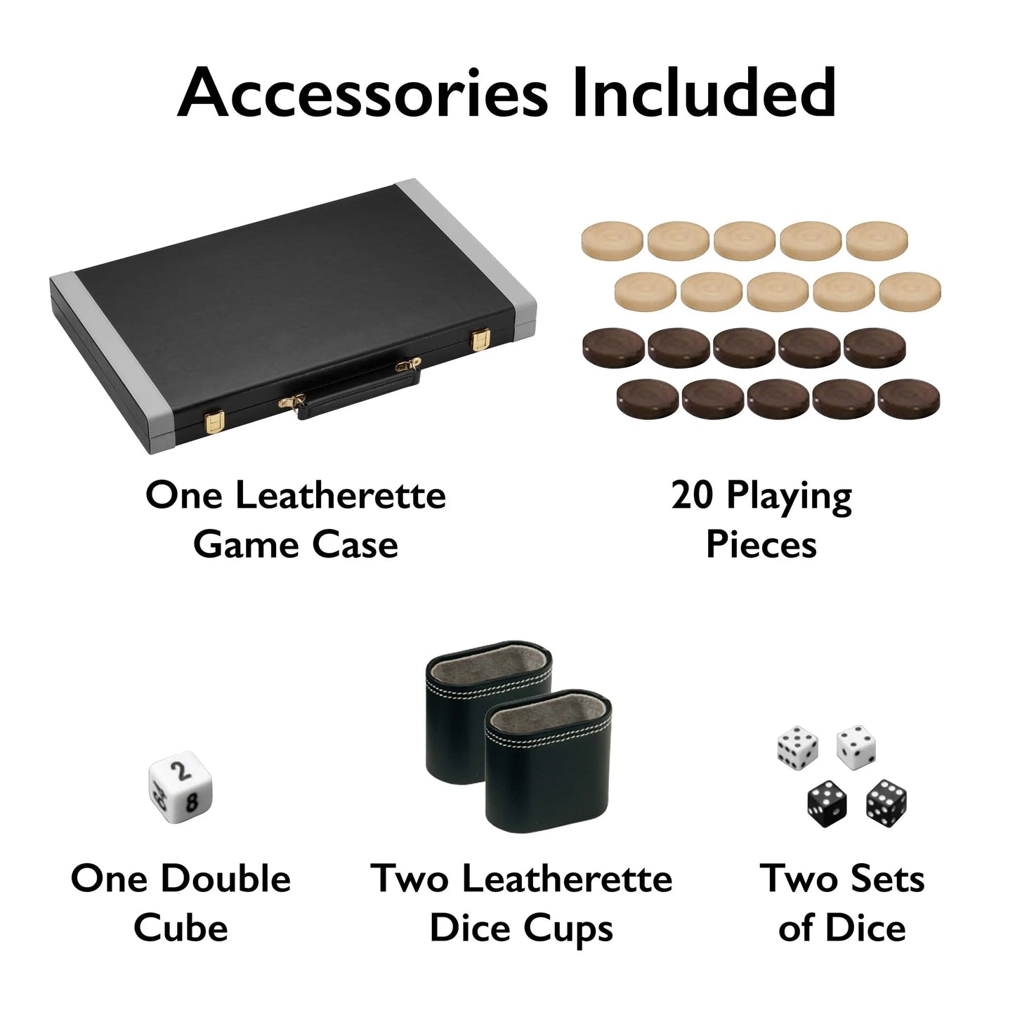 15" Pennsylvania Avenue Backgammon Game Set