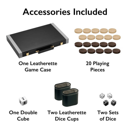 15" Pennsylvania Avenue Backgammon Game Set