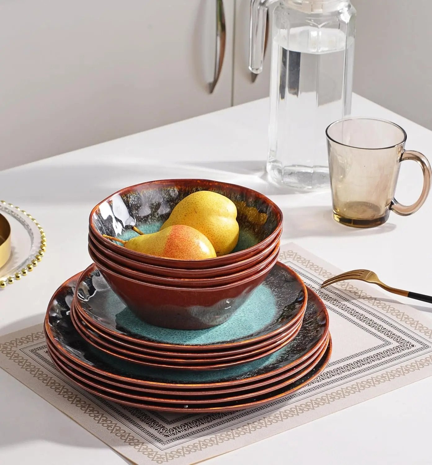 Upgrade your outdoor dining with our 12-Piece Unbreakable Melamine Dinnerware Set for 4! Perfect for camping, lightweight and BPA-free, plus dishwasher safe! 🌟💙🍽️ #CampingEssentials #OutdoorDining