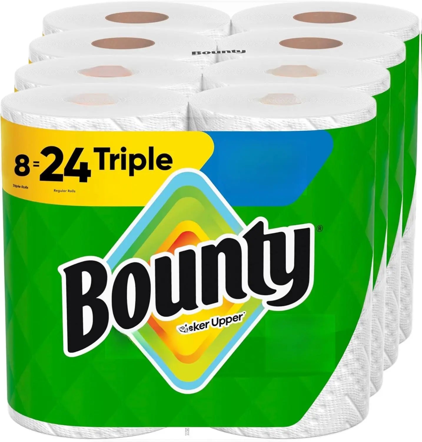 Bounty Select-A-Size Paper Towels, White, 8 Triple Rolls = 24 Regular Rolls