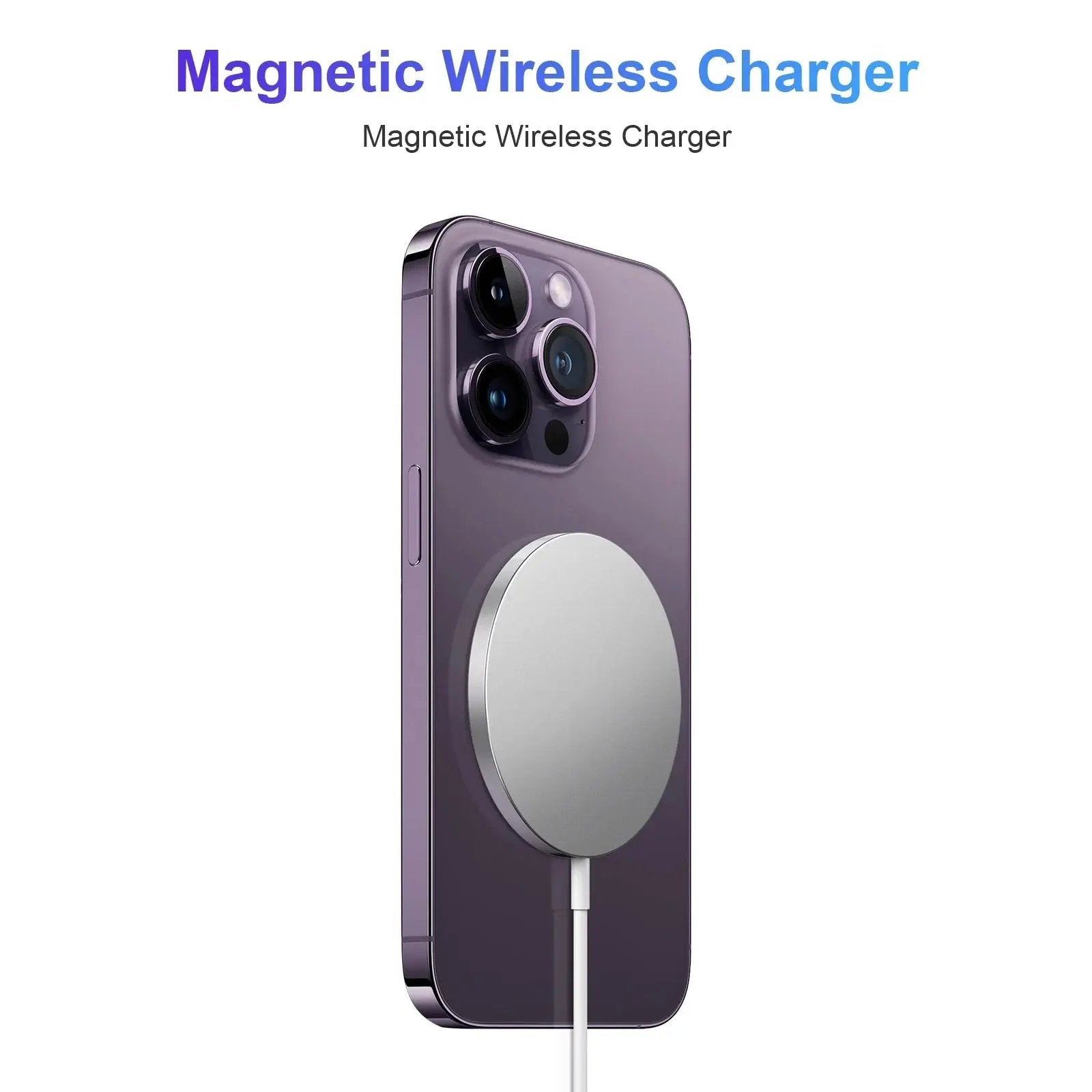 Say goodbye to tangled cords! Get your hands on our sleek Wireless Charger, perfect for your iPhone and AirPods. No wall charger needed—just MagSafe magic! ⚡️📱✨