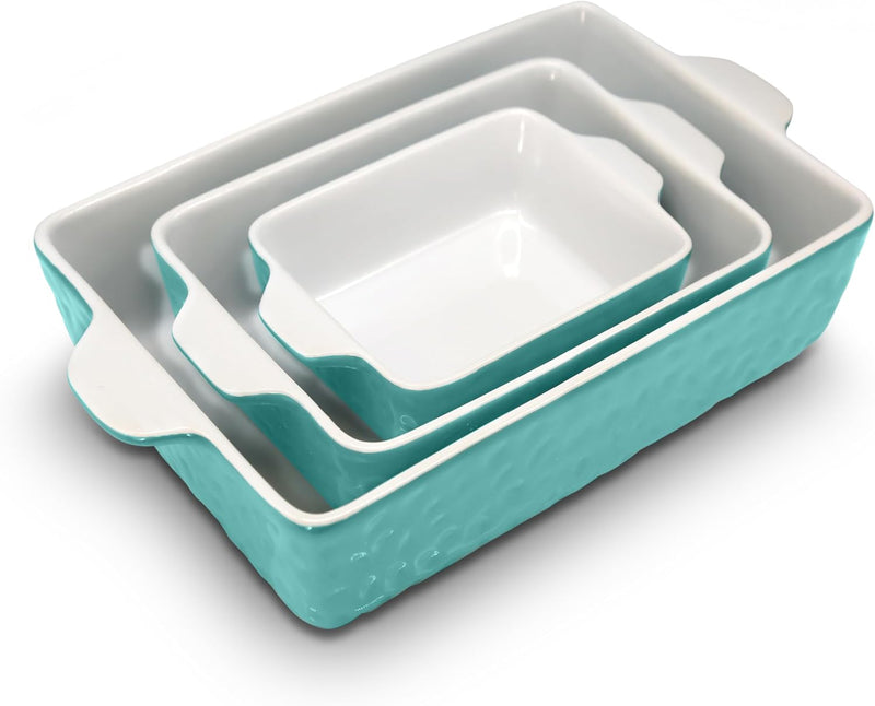 Upgrade your baking game with our 3-Piece Nonstick Ceramic Bakeware Set! 🍰 Safe, stylish, and perfect for all your culinary creations! #BakingEssentials #NonstickCookware