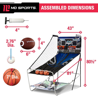 Score Big with the Ultimate 3 in 1 Multi Game: Basketball, Football, and Baseball Fun! 🏀⚽⚾️