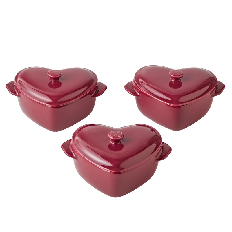 Sweeten your kitchen with this adorable 3-Piece Mini Hearts Ceramic Baking Set in Pink! Perfect for your favorite treats! 🍰💖