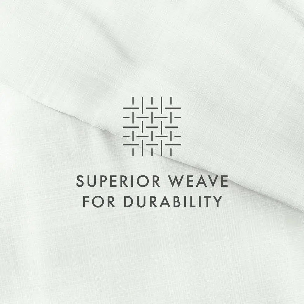 Thatch Patterned Performance Forest Twin 3-Piece Duvet Cover Set